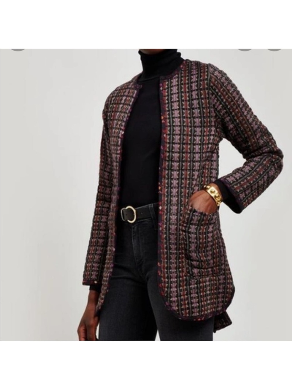 Ace & Jig Quilted Reversible Jacket in Mardi Gras / Calico Small
